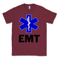 Burgundy emt ems paramedic star of life caduceus t shirt Classic Tee - linhVisuals
