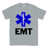 Heather Grey emt ems paramedic star of life caduceus t shirt Classic Tee - linhVisuals