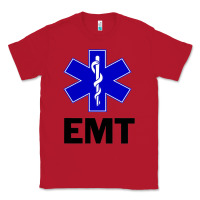 Red emt ems paramedic star of life caduceus t shirt Classic Tee - linhVisuals