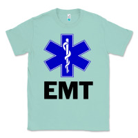 Seafoam emt ems paramedic star of life caduceus t shirt Classic Tee - linhVisuals