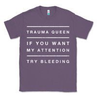 Lavender emt hoodie funny trauma queen attention bleeding fun gift Classic Tee - linhVisuals