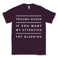 Plum emt hoodie funny trauma queen attention bleeding fun gift Classic Tee - linhVisuals