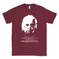 Burgundy albert einstein quote1 Classic Tee - linhVisuals