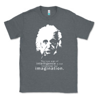 Charcoal Heather albert einstein quote1 Classic Tee - linhVisuals