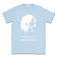 Dusty Blue albert einstein quote1 Classic Tee - linhVisuals