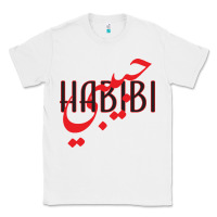 White yallah habibi Classic Tee - linhVisuals