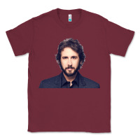 Burgundy JOSH GROBAN Classic Tee - linhVisuals