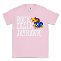 Bubblegum Pink rock chalk jayhawk ku tshirt Classic Tee - linhVisuals