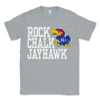 Heather Grey rock chalk jayhawk ku tshirt Classic Tee - linhVisuals