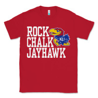 Red rock chalk jayhawk ku tshirt Classic Tee - linhVisuals