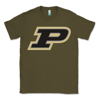 Army Green Purdue Boilermakers, Gear Classic Tee - linhVisuals
