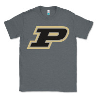 Charcoal Heather Purdue Boilermakers, Gear Classic Tee - linhVisuals