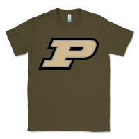 Army Green Purdue Boilermakers, Gear Classic Tee - linhVisuals
