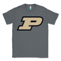 Charcoal Heather Purdue Boilermakers, Gear Classic Tee - linhVisuals