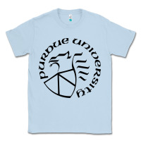 Dusty Blue Purdue University seal apparel Classic Tee - linhVisuals