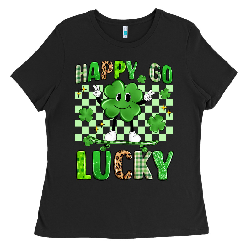 Happy Go Lucky Ladies Tee by Artiststas | Teevron