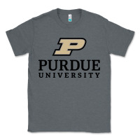 Charcoal Heather Purdue University, Apparel Classic Tee - linhVisuals