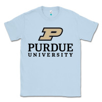 Dusty Blue Purdue University, Apparel Classic Tee - linhVisuals