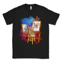 Black french bulldog painting bulldog artist art animals graphic long sleeve Classic Tee - linhVisuals