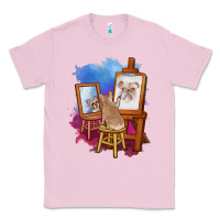 Bubblegum Pink french bulldog painting bulldog artist art animals graphic long sleeve Classic Tee - linhVisuals