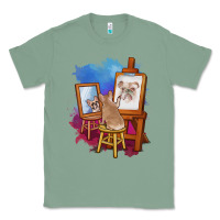 Sage french bulldog painting bulldog artist art animals graphic long sleeve Classic Tee - linhVisuals