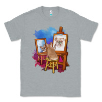 Heather Grey french bulldog painting bulldog artist art animals graphic long sleeve Classic Tee - linhVisuals