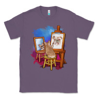 Lavender french bulldog painting bulldog artist art animals graphic long sleeve Classic Tee - linhVisuals
