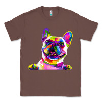 Chestnut frenchie french bulldog pop art portrait bouledogue t shirt Classic Tee - linhVisuals