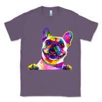 Lavender frenchie french bulldog pop art portrait bouledogue t shirt Classic Tee - linhVisuals