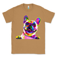 Toasted Coconut frenchie french bulldog pop art portrait bouledogue t shirt Classic Tee - linhVisuals