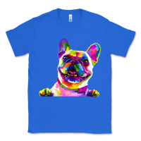 True Royal frenchie french bulldog pop art portrait bouledogue t shirt Classic Tee - linhVisuals