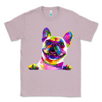 Lilac frenchie french bulldog pop art portrait bouledogue t shirt Classic Tee - linhVisuals