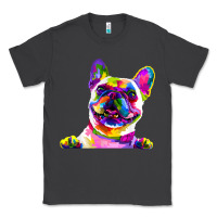 Smoke frenchie french bulldog pop art portrait bouledogue t shirt Classic Tee - linhVisuals