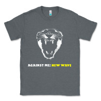 Charcoal Heather Against Me! Classic Tee - linhVisuals