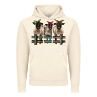Vintage Artic 3 sheeps suffolk ewe with bandanas and fence Vintage Hoodie - BarkalooDesign