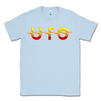 Dusty Blue Ufo Classic Tee - linhVisuals