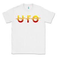 White Ufo Classic Tee - linhVisuals