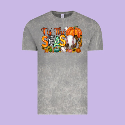 Tis The Season Baseball Vintage Tee Designed By Racoondesign