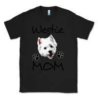 Black westie mom dog mama west highland terrier dog Classic Tee - linhVisuals