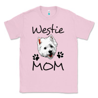 Bubblegum Pink westie mom dog mama west highland terrier dog Classic Tee - linhVisuals
