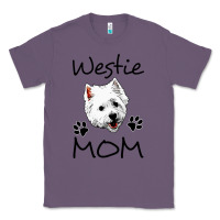 Lavender westie mom dog mama west highland terrier dog Classic Tee - linhVisuals
