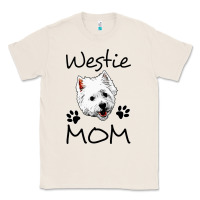 Natural westie mom dog mama west highland terrier dog Classic Tee - linhVisuals