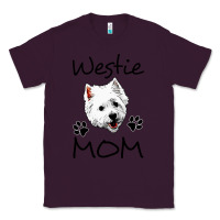 Plum westie mom dog mama west highland terrier dog Classic Tee - linhVisuals