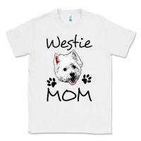 White westie mom dog mama west highland terrier dog Classic Tee - linhVisuals