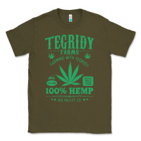 Army Green tegridy farms Classic Tee - linhVisuals