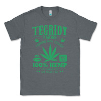 Charcoal Heather tegridy farms Classic Tee - linhVisuals