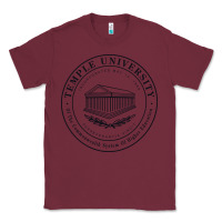 Burgundy temple university Classic Tee - linhVisuals