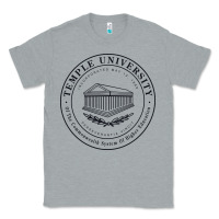 Heather Grey temple university Classic Tee - linhVisuals