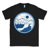Black River Mountain Badge Classic Tee - linhVisuals