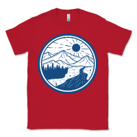 Red River Mountain Badge Classic Tee - linhVisuals